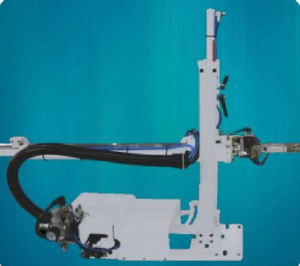 ICA horizontal takeout robot for injection moulding part extraction